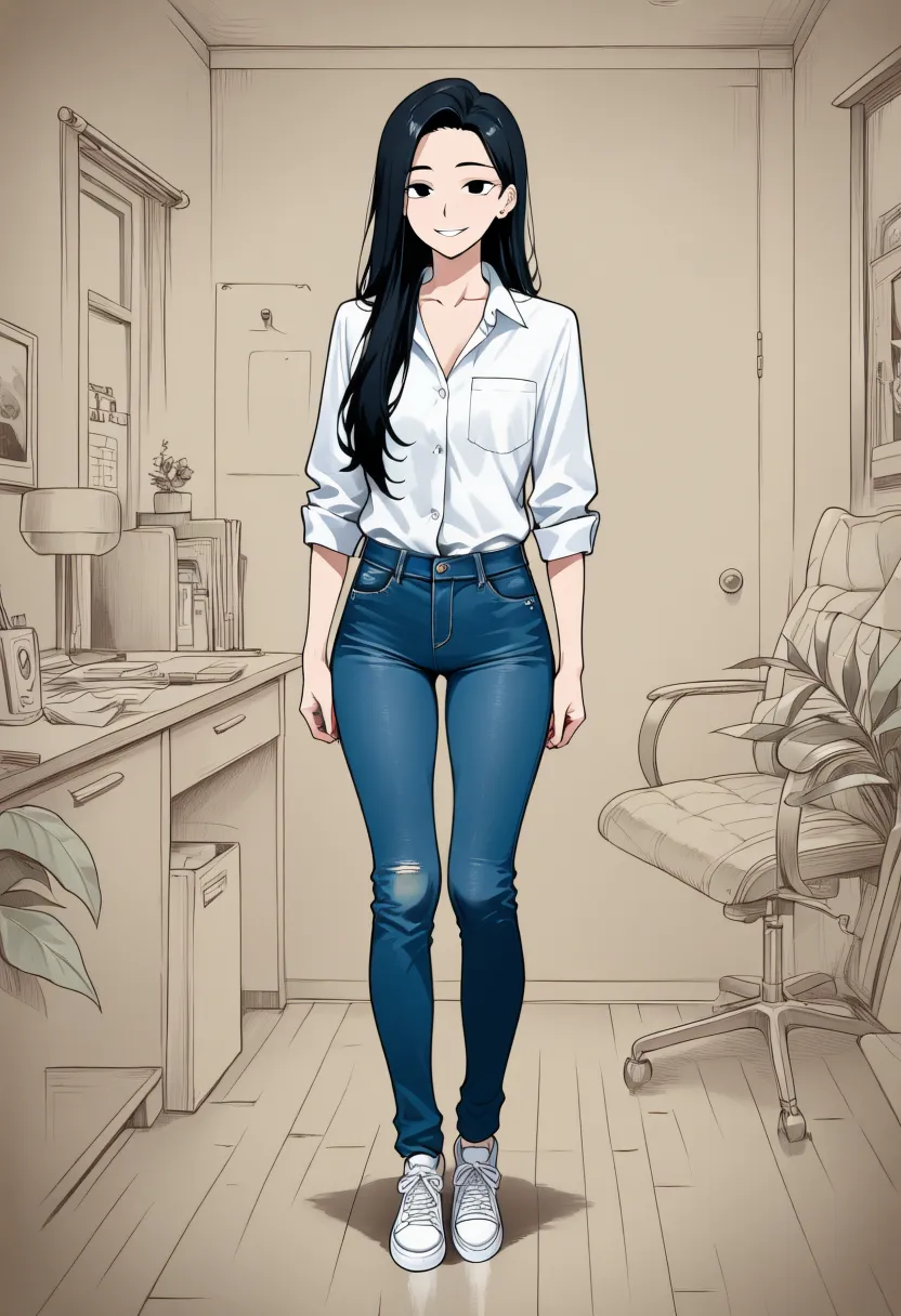 36426 assistants home office shirt jeans sneakers deep cut dress happy 1777183450598